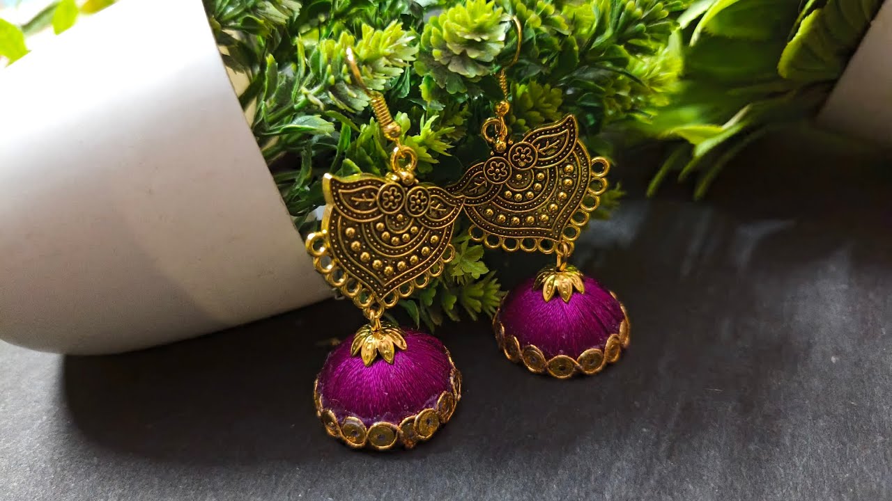 handmade earrings  || Simple and stylish earrings #viral #viralvideo #earrings #diy #hack #handmade