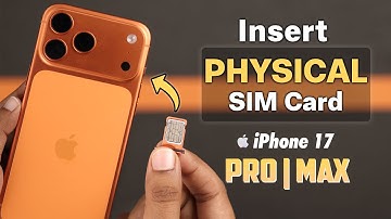 How To Insert SIM Card in iPhone 17 Pro Max [Remove]