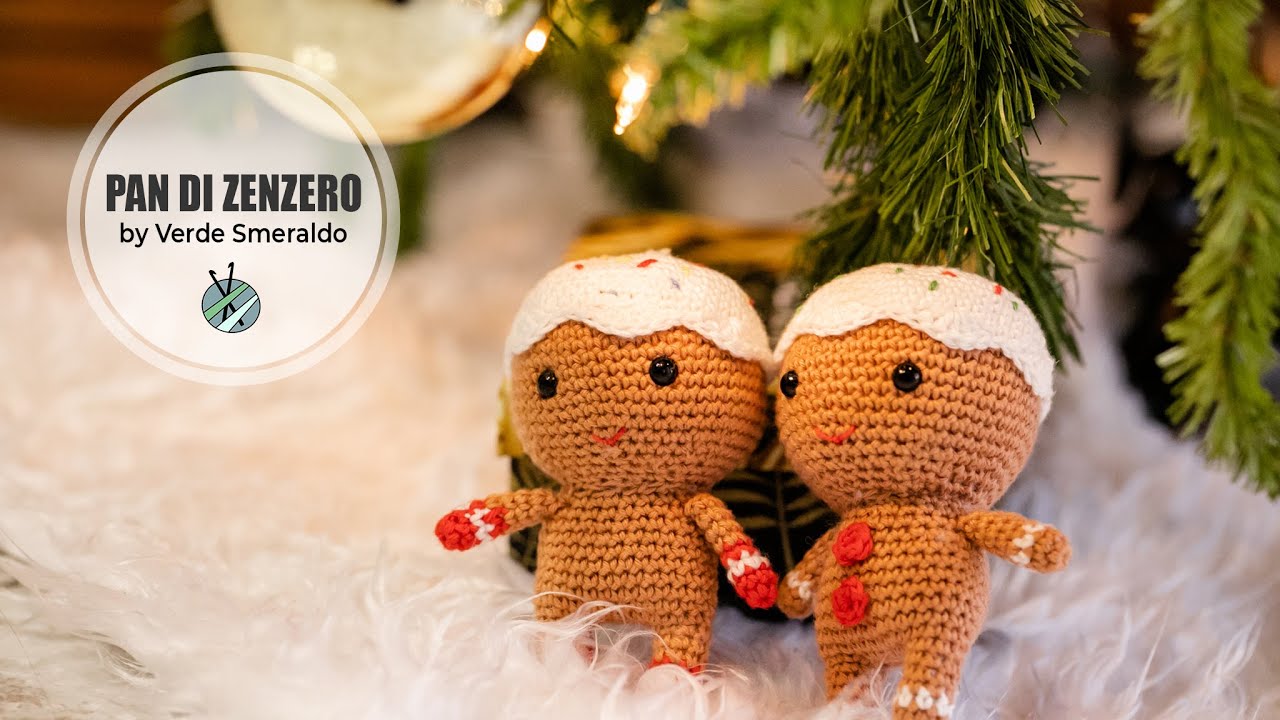 Uncinetto Natale: Omino pan di zenzero - How to make a gingerbread man