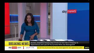 Josephine Tewson Dies - Sky Breaking News 19 August 2022