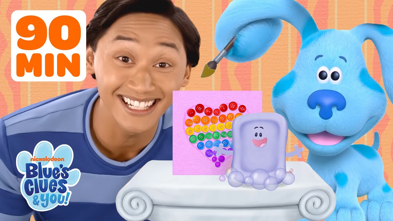 90 Minutes of Drawing, Painting, Arts & Crafts w/ Blue! 🎨 | Blue's Clues & You!
