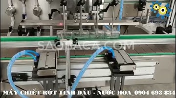 Máy chiết rót nước hoa, tinh dầu tự động dành cho sản xuất công nghiệp