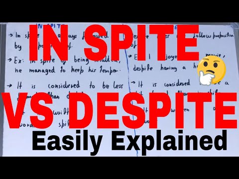 in spite vs despite|difference between in spite and despite|in spite and despite difference