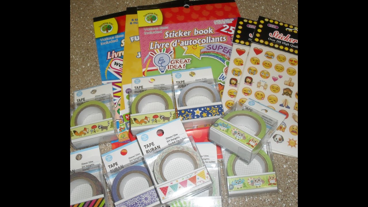 DOLLAR Tree ! NEW WASHI TAPES ! YouTube