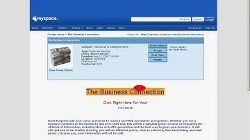 Hot video series How to post  bulletins in a group on Myspace