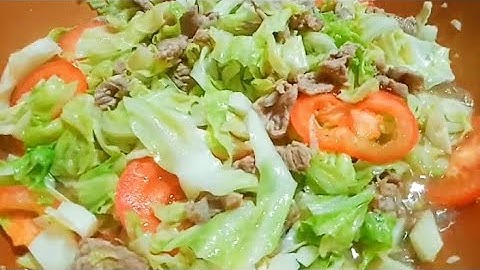 Bắp Cải Xào Thịt Bò Ngon Ngọt Thanh Mát