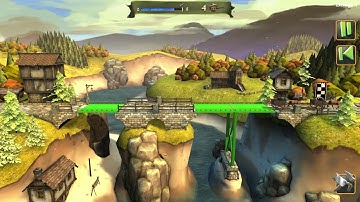 Bridge Constructor Medieval - Chapter 1 Bridge 1 - Walkthrough - PC - HD