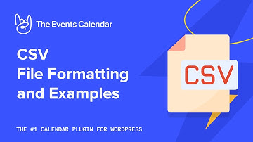 CSV File Formatting and Examples