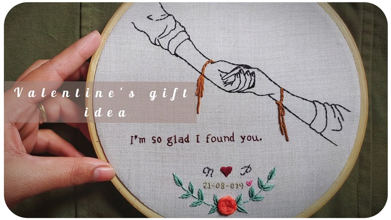 Couple love Embroidery Tutorial