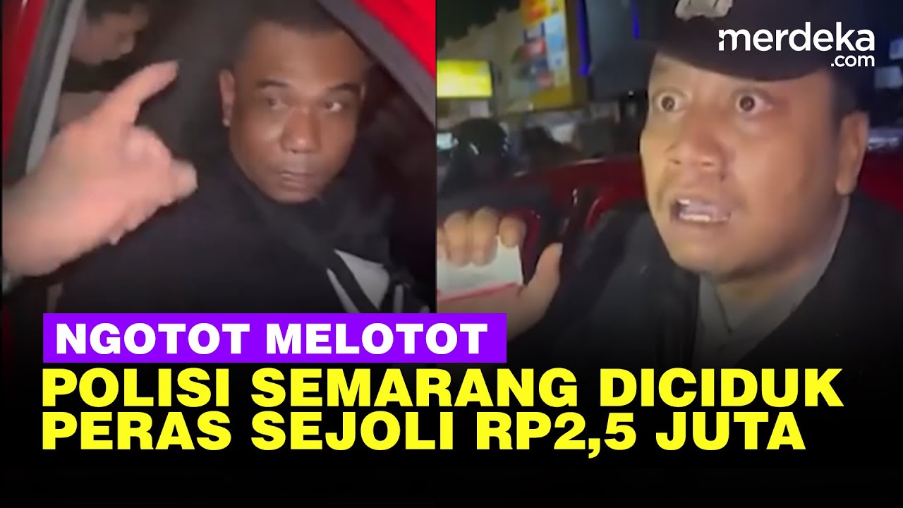 Ngotot Melotot Polisi Semarang Diciduk Warga, Peras Sejoli Pacaran Rp2,5 Juta