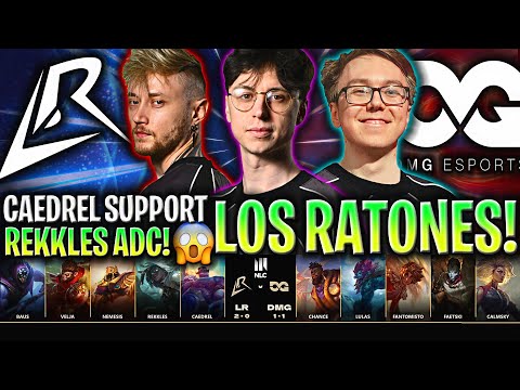 CAEDREL JUEGA SUPPORT Y REKKLES VUELVE A JUGAR ADC!😱 | LOS RATONES vs DMG Resumen NLC 2025