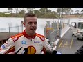 Scott McLaughlin and his FGX Falcon take the ferry to The Bend Motosport Park