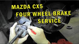 MAZDA CX5 FOUR WHEEL BRAKE SERVICE
