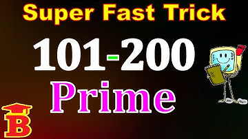 101 to 200 all Prime Numbers Trick (Be Human Computer)