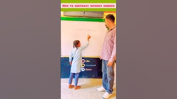 How to subtract without borrowing🤔 short & easy #education #school #maths #subtraction #shorts #fun