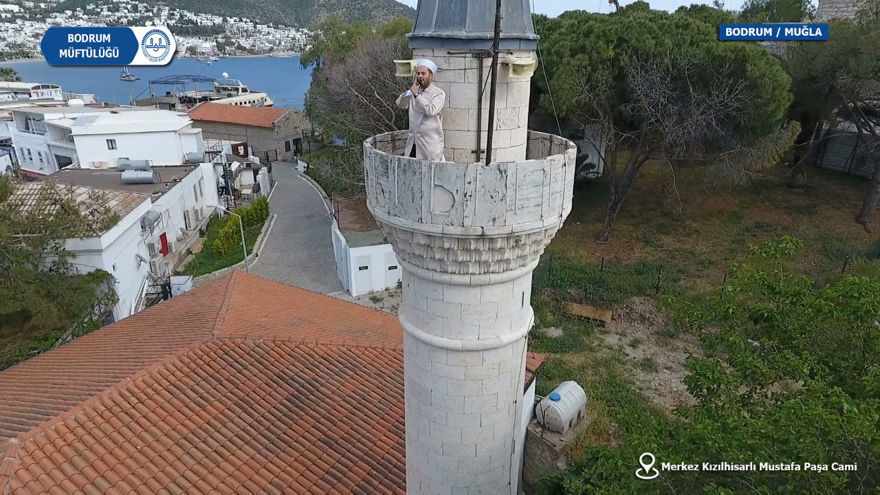 300 YILLIK TARİHİ BODRUM MERKEZ CAMİ'NDE EZAN SESİ
