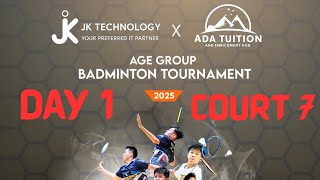 Day 1 Court 7 - JKT-ADA Age Group Tournament 2025