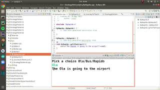 Strategy design pattern with animation