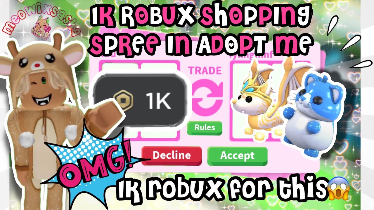 I SPENT 1K ROBUX IN ADOPT ME🤩FOR THIS😱 - YouTube