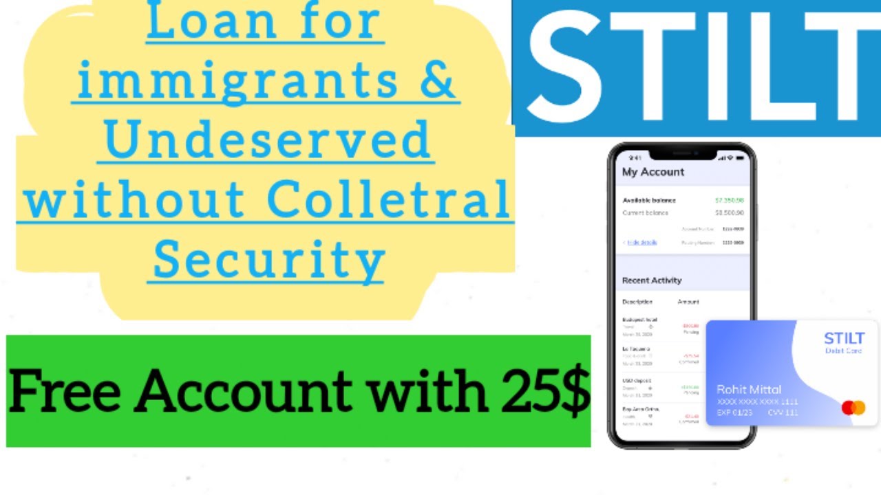 Stilt - Get Loan for immigrants and undeserved without security | Free Account for immigrants 2021