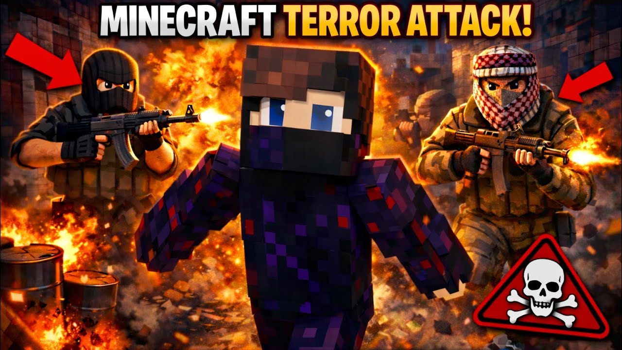 TERRORIST ATTACK IN MY WORLD 🌍😱 || MINECRAFT GAMEPLAY || - YouTube