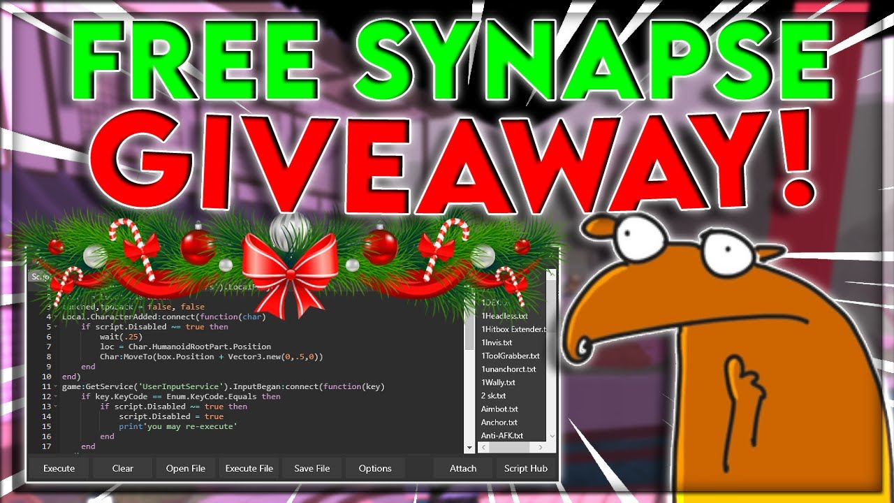 FREE Synapse X Keys + 1,500 ROBUX Giveaway | Christmas 165k Subscribers ...