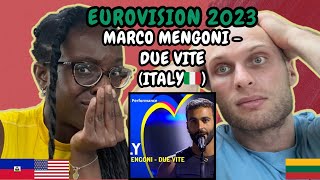 Marco Mengoni - Due Vite Reaction (Italy 🇮🇹 Eurovision 2023) | FIRST TIME LISTENING TO MARCO MENGONI