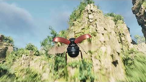 Giant Tribal May Bug Fly | Unreal Engine 5 Indie Game #tribal #openworld #naturegame