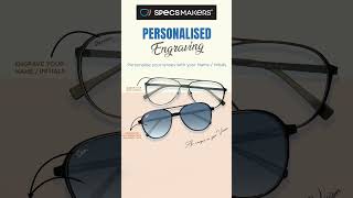 Level up your look with custom-engraved glasses from @Specsmakers! 😎 #engravingeyeglasses