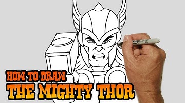 How to Draw Thor- Simple Video Lesson
