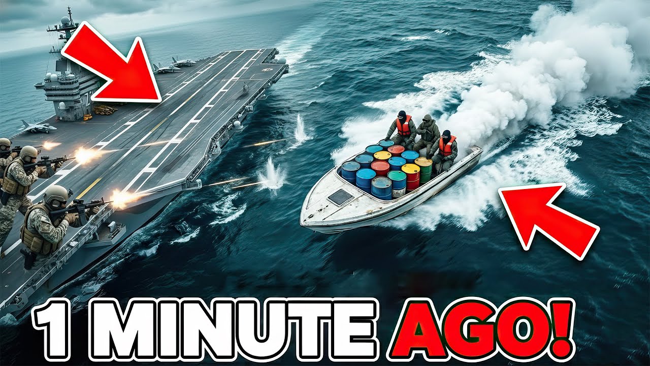 CARTEL SPEEDBOAT GETS DANGEROUSLY CLOSE TO A U.S. AIRCRAFT CARRIER - Then THIS Happened…