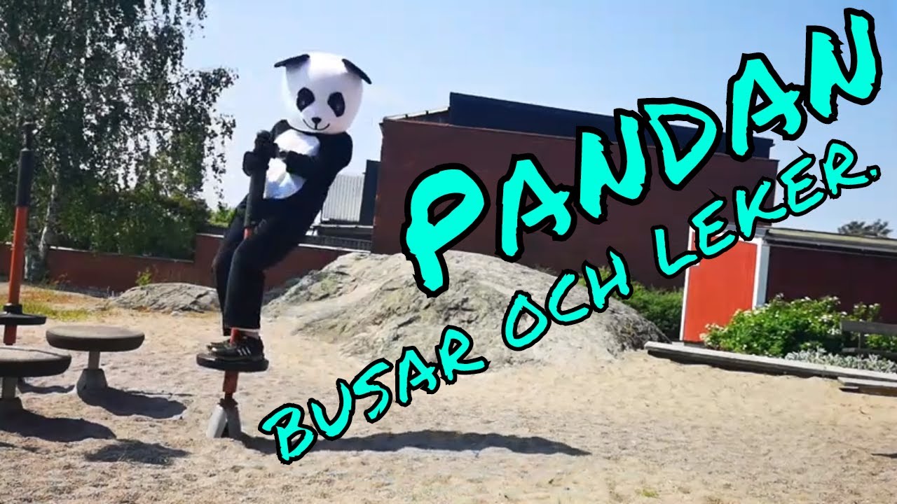 Snurrgunga Pandan busar och leker, testar att snurrgunga-Barnprogram på Svenska ...