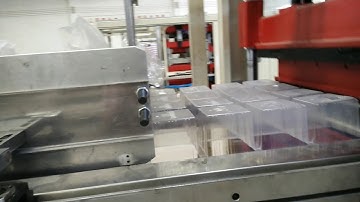 3 working station machine with inline cutting & stacking