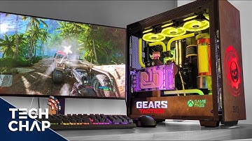 Crazy CUSTOM Water Cooled RTX 3080 PC Build! 😮 | The Tech Chap