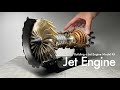 ジェットエンジン【EngineDIY】プラモデル製作「1/20 Jet Engine Aircraft Model Kit」