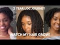 2 Year Loc Journey! Watch My Hair Grow!