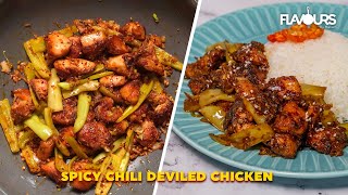 Spicy Chili Deviled Chicken | A Perfect Restaurant Style Chicken Stir Fry | Deviled chicken Recipe