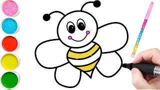 Bolalar Uchun Ari rasm chizish / Drawing Bee for children/сурет салып уйрену / Рисование для детей