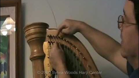 How to Replace Bass Wire Strings on a Harp