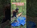 Homeless Man builds a Compound in the Woods Pt1 #yeshuainthewoods #homeless #camping