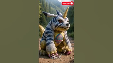 Gabumon EPIC Mega Evolution P2 🐺 #digimon #digivolution #shorts