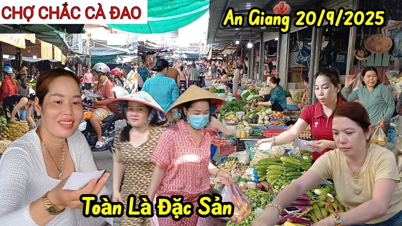 Gặp quá nhiều Người Đẹp tại Chợ Chắc Cà Đao - An Giang, toàn là Đặc Sản tôm cá thiên nhiên 