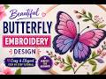 Embroidery Designing & Digitizing ButterfLy Applica Work| Learn, Create & Ask Questions