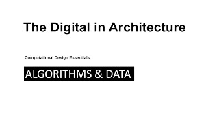 02 - Grasshopper - Algorithms