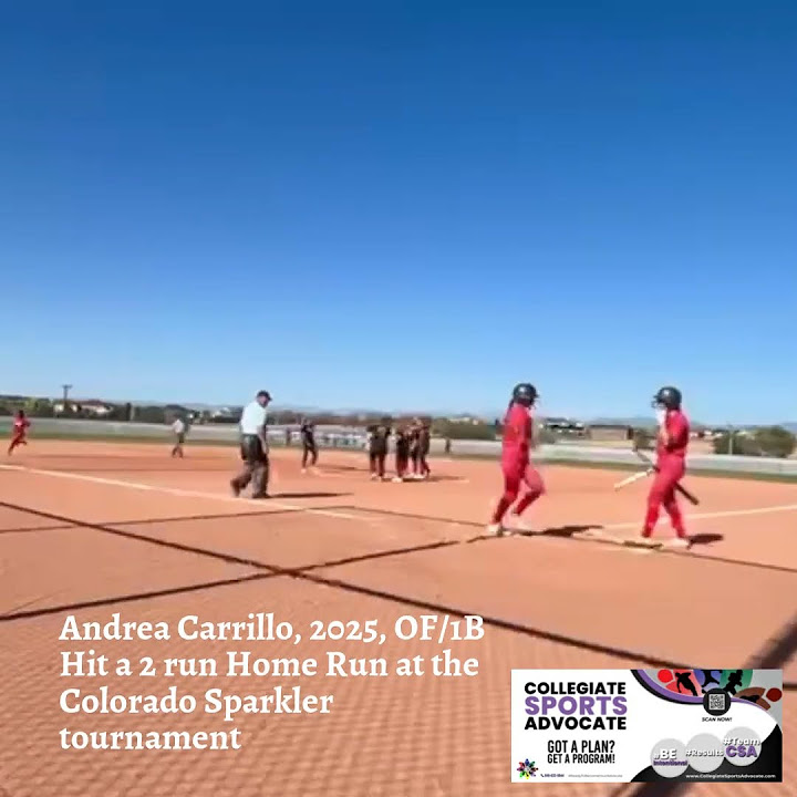 Andrea Carrillo, 2025, OF/1B Hit a 2 run Home Run at the Colorado