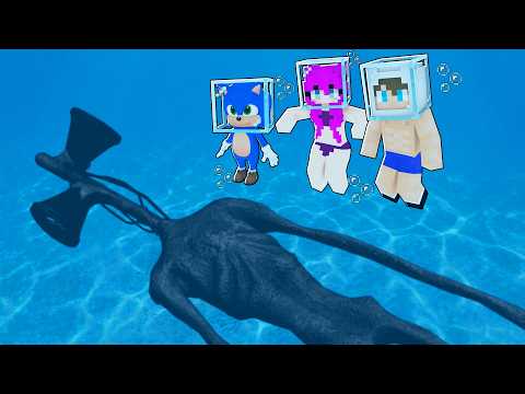 SULAR ALTINDA BATMIŞ SİREN KAFAYI BULDUK 😱 Minecraft