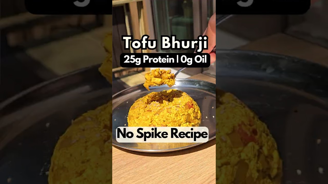 Tofu Bhurji (25g Protein | 0g Oil | 10-Min Prep!) 🔥