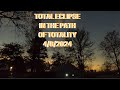 Total solar eclipse in the path of totality 482024 party