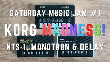 KORG NTS-1 + Monotron + Monotron Delay Jam (no talking)
