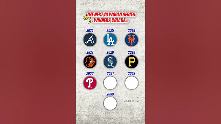 Spoiler alert! The next 10 World Series winners according to MLB.com!